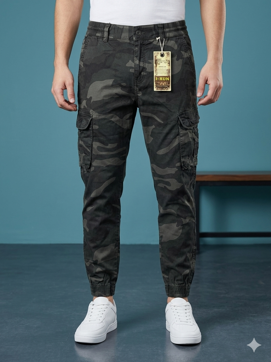 Pantalon Cargo - Camuflado Oscuro