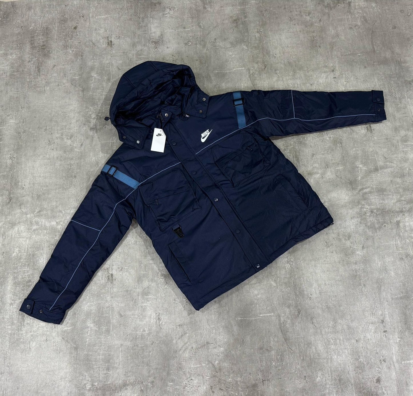 Campera Nike Con Capucha - Azul