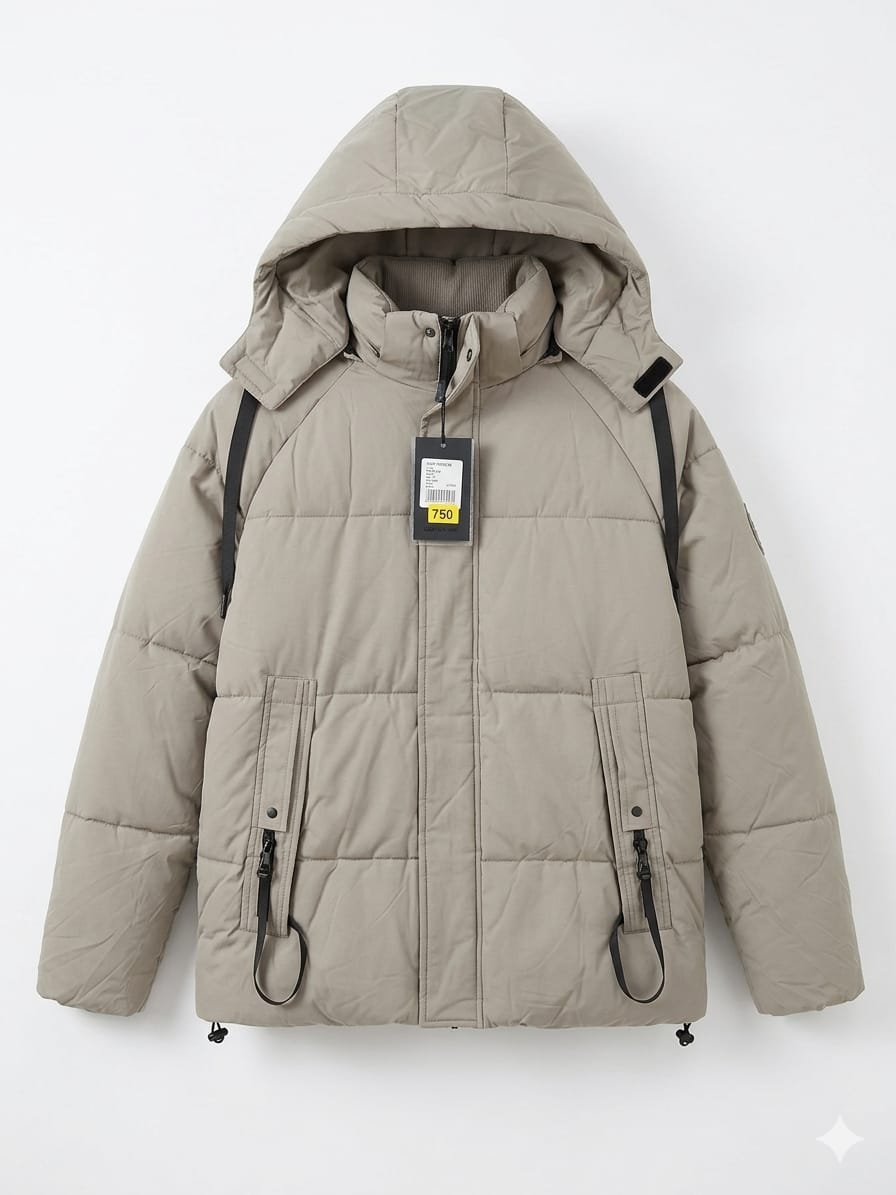 Campera Chaleco Desmontable Con Piel - Blanco