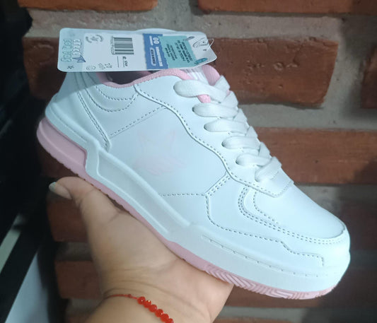 Footy Escolar - Blanco/Rosa