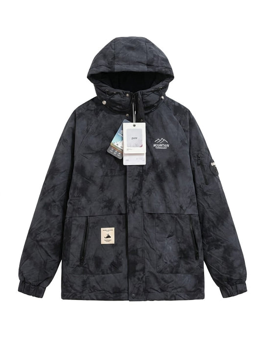 Campera Con Capucha - Negro Camuflado