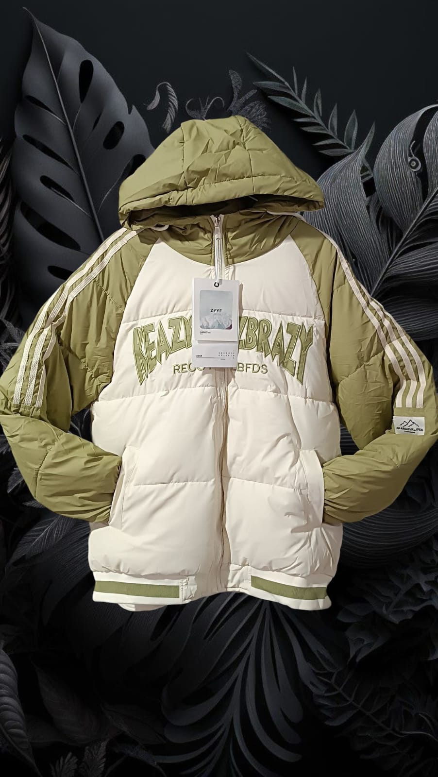 Campera Importada  - Blanco/Verde