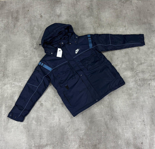 Campera Nike Con Capucha - Azul