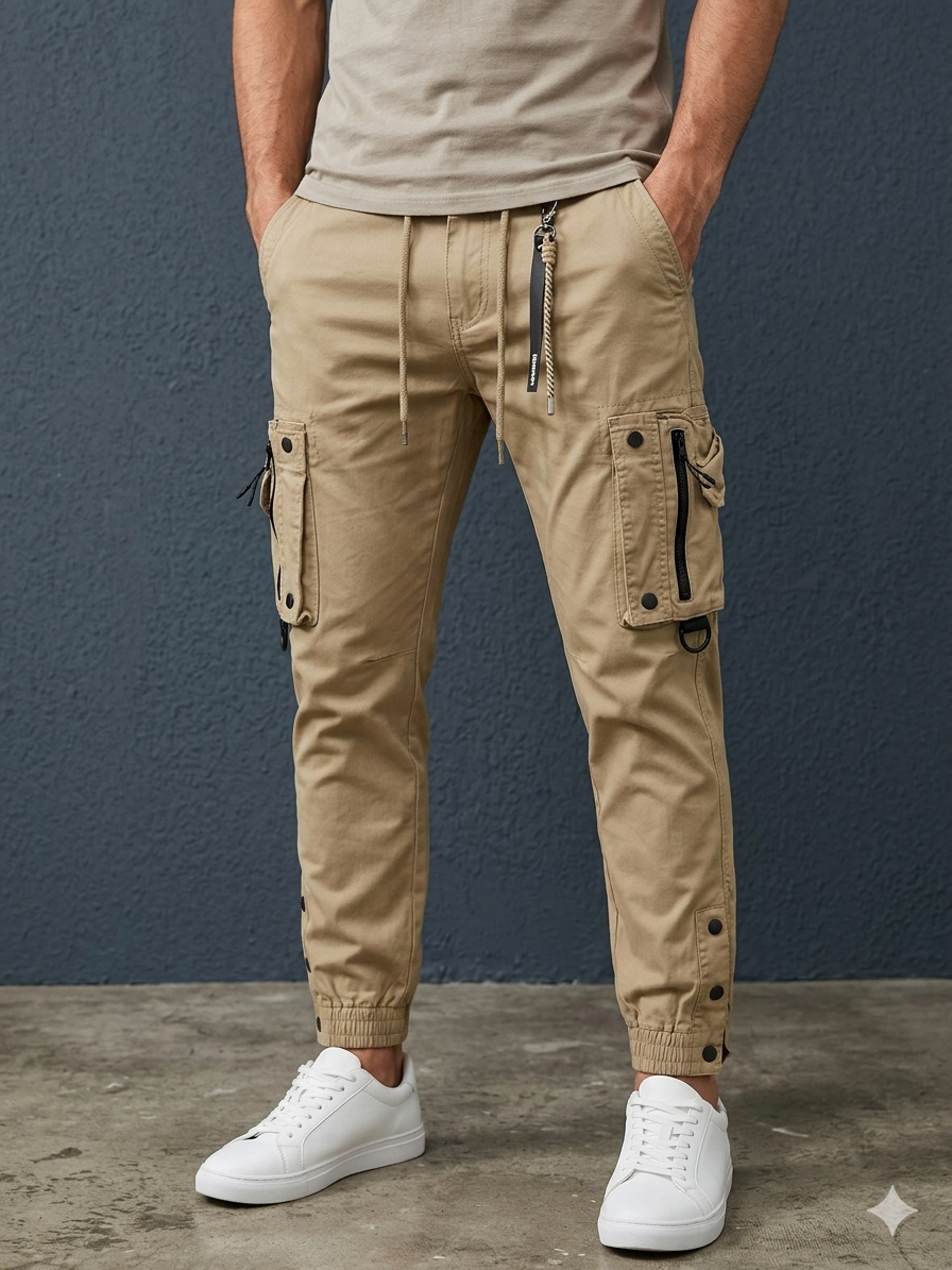 Pantalon Cargo  - Beige